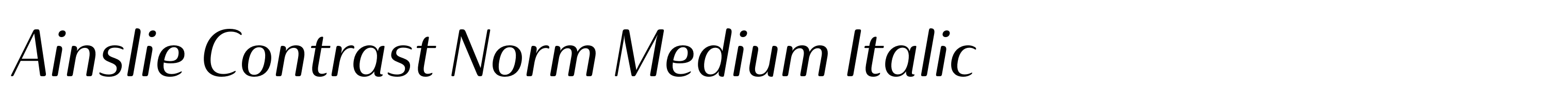 Ainslie Contrast Norm Medium Italic